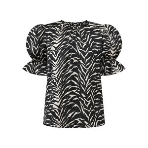 Autumn Adeigbo black and white blouse size 2